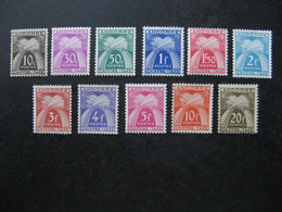 TB Série De Timbres Taxe D'Andorre N°21 Au N°31, Neufs XX. - Neufs