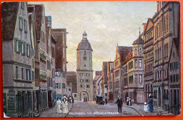 GERMANY - BAVARIA - DILLINGEN, KONIGSTRASSE, TUCKS POSTKARTE - Dillingen