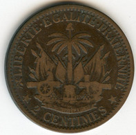 Haïti 2 Centimes 1881 An 78 KM 43 - Haiti