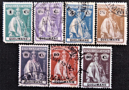 Timbres Des Colonies Portuguaises Quelimane 1914 Ceres Stampworld N° 25_30 à 34_37 - Quelimane