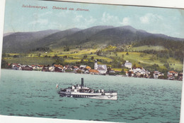 B8275) UNTERACH Am ATTERSEE - Salzkammergut - SCHIFF - Häuser Kirche 1915 - Attersee-Orte