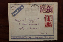 1942 Dahomey Porto Novo France Cover WW2 Censure Censor Zensur FM Bénin Flamme - Oorlog 1939-45