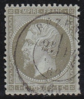 France   .    Y&T   .   19    (2 Scans)     .    O    .   Oblitéré - 1862 Napoléon III.