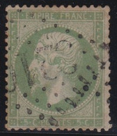 France   .    Y&T   .   20    .     O     .    Oblitéré - 1862 Napoleon III