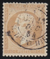 France   .    Y&T   .   21      .     O     .    Oblitéré - 1862 Napoleone III