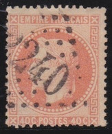France   .    Y&T   .   313    .    O    .    Oblitéré - 1863-1870 Napoléon III. Laure