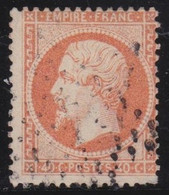 France   .    Y&T   .   23     .    O    .    Oblitéré - 1862 Napoleone III