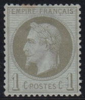 France   .    Y&T   .   25   (2 Scans)       .    *    .    Neuf Avec Gomme - 1863-1870 Napoléon III Con Laureles