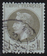 France   .    Y&T   .   25        .   O    .    Oblitéré - 1863-1870 Napoléon III Con Laureles
