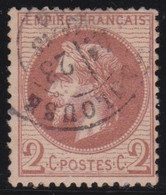 France   .    Y&T   .   26   (2 Scans)     .   O    .    Oblitéré - 1863-1870 Napoléon III Lauré