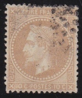 France   .    Y&T   .   28 Sur Papier     .   O    .   Oblitéré - 1863-1870 Napoléon III. Laure
