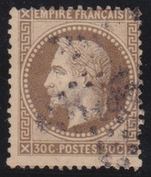 France   .    Y&T   .   30   .     O     .   Oblitéré - 1863-1870 Napoléon III Lauré