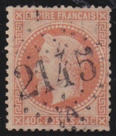 France   .    Y&T   .   31   .     O     .   Oblitéré - 1863-1870 Napoléon III Con Laureles