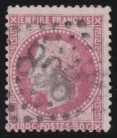 France   .    Y&T   .   32   .     O     .   Oblitéré - 1863-1870 Napoléon III Lauré