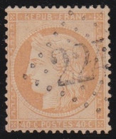 France   .    Y&T   .  38     .    O      .    Oblitéré - 1870 Beleg Van Parijs
