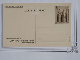 BG7 FRANCE BELLE CARTE ENTIER RRR 1930++CHATEAU THIERRY  AMERICAN MEMORIAL ++ NON VOYAGEE++ - Altri & Non Classificati