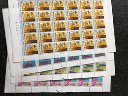 Belgie 1984 2114/17 Exports Beer Ship Train Chemistry Ict FULL SHEET MNH Plaatnummer 1222 - 1981-1990