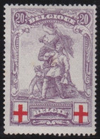 Belgie  .  OBP   .    128     .    *  .    Ongebruikt Met Gom   .   /    .  Neuf Avec Gomme - 1914-1915 Rotes Kreuz