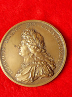 LOUIS XIV LE GRAND ROI TRES CHRETIEN MEDAILLE EN HOMMAGE A LA MARINE ROYALE - Ante 1871