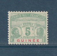 ⭐ Guinée - Taxe - YT N° 8 * - Neuf Avec Charnière - 1906 / 1908 ⭐ - Nuevos