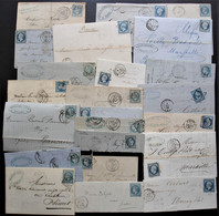 Lot De 23 Lettres Classiques,  Différents Timbres Différentes Provenances Voir Photo - 1849-1876: Classic Period