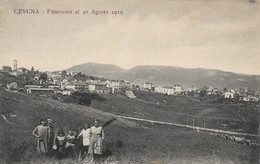 CARTOLINA CESUNA - PANORAMA AL 30 AGOSTO 1919 - ANIMATA - M29 - Trento