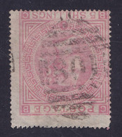 Great Britain Used Abroad Egypt 1867 Mi. 35, SG. Z41, 5 Sh. Victoria Plate 1. Duplex 'B01' Alexandria Cancel (3 Scans) - Varietà, Errori & Curiosità