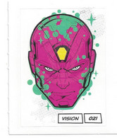 CARTE STICKER MARVEL LECLERC 2020 - N° 021 - VISION - Marvel