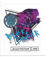 CARTE STICKER MARVEL LECLERC 2020 - N° 043 - BLACK PANTHER - Marvel