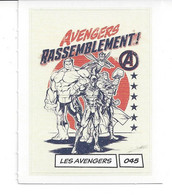 CARTE STICKER MARVEL LECLERC 2020 - N° 045 - Les AVENGERS - Marvel