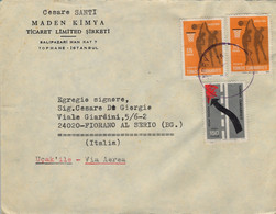 1978 TURQUIA , SOBRE CIRCULADO ESTAMBUL - FIORANO AL SERIO , SEGURIDAD VIAL , BALONCESTO , BASKETBALL , LLEGADA - Covers & Documents