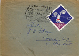 1976 POLONIA , SOBRE CON MATASELLOS CONMEMORATIVO , VELA , SAILING - Storia Postale