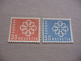 TIMBRES   SUISSE   EUROPA  1959    N  630  /  631   COTE  2,50  EUROS   NEUFS  LUXE** - 1959