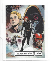 CARTE STICKER MARVEL LECLERC 2020 - N° 006 - BLACK WIDOW - Marvel