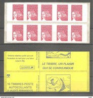 CARNET 3419-C 3 Marianne De Luquet "LE TIMBRE Un PLAISIR QUI SE COMMUNIQUE" Daté 22.11.01, à Saisir. - Modern : 1959-…