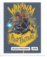 CARTE STICKER MARVEL LECLERC 2020 - N° 073 - BLACK PANTHER - Marvel