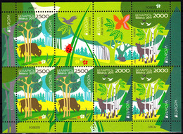 Europa Cept - 2011 - Belarus, Wit Rusland - 1.Booklet Pane Without Carton (Forests) ** MNH - 2011