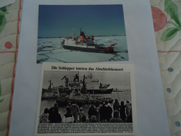 GERMANY POLAR MAXIMUM CARDS POLARS  SHIPS 1988 WITH POSTMARK 2 SCAN - Other Means Of Transport