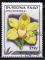 BURKINA FASO 1996 FLORA FLOWERS FIORI FLEURS ORCHIDS VARIOUS 175fr USATO USED OBLITERE' - Burkina Faso (1984-...)