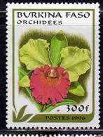 BURKINA FASO 1996 FLORA FLOWERS FIORI FLEURS ORCHIDS VARIOUS 300fr MNH - Burkina Faso (1984-...)