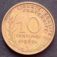 Pièce De 10 Centimes Marianne 1963 - 10 Centimes