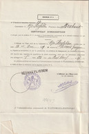 Griffe Neerheylissem Sur Document Administratif (certificat D'inscription) - Fortune Cancels (1919)