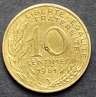 Pièce De 10 Centimes Marianne 1981 - 10 Centimes