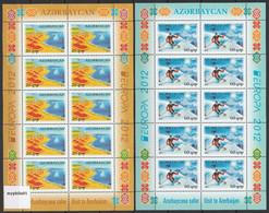 Europa Cept - 2012 - Aserbaidschan, Azerbaidjan - 2.Sheetlet Of 10 Set (Visit) ** MNH - 2012