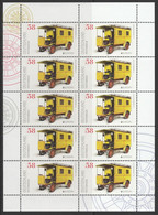 Europa Cept - 2013 - Germany - 1.Sheetlet Of 10 Set (Postal Vehicles) ** MNH - 2013