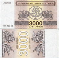 Georgia - 3000 Coupon Lari 1993  UNC - Georgien