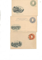 ARGENTINE - LOT DE 6 ENTIERS POSTAUX AVANT 1900 - Postal Stationery