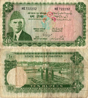 Pakistan / 10 Rupees / 1972 / P-21(b) / FI - Pakistan