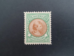 NVPH Hangend Haar 45. Zegel Vermoedelijk Nagegomd - Unused Stamps