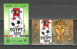 Egypt - 2003 - ( Egypt’s Bid For Hosting 2010 World Cup Soccer Championships ) - Set Of 2 - MNH (**) - Nuovi